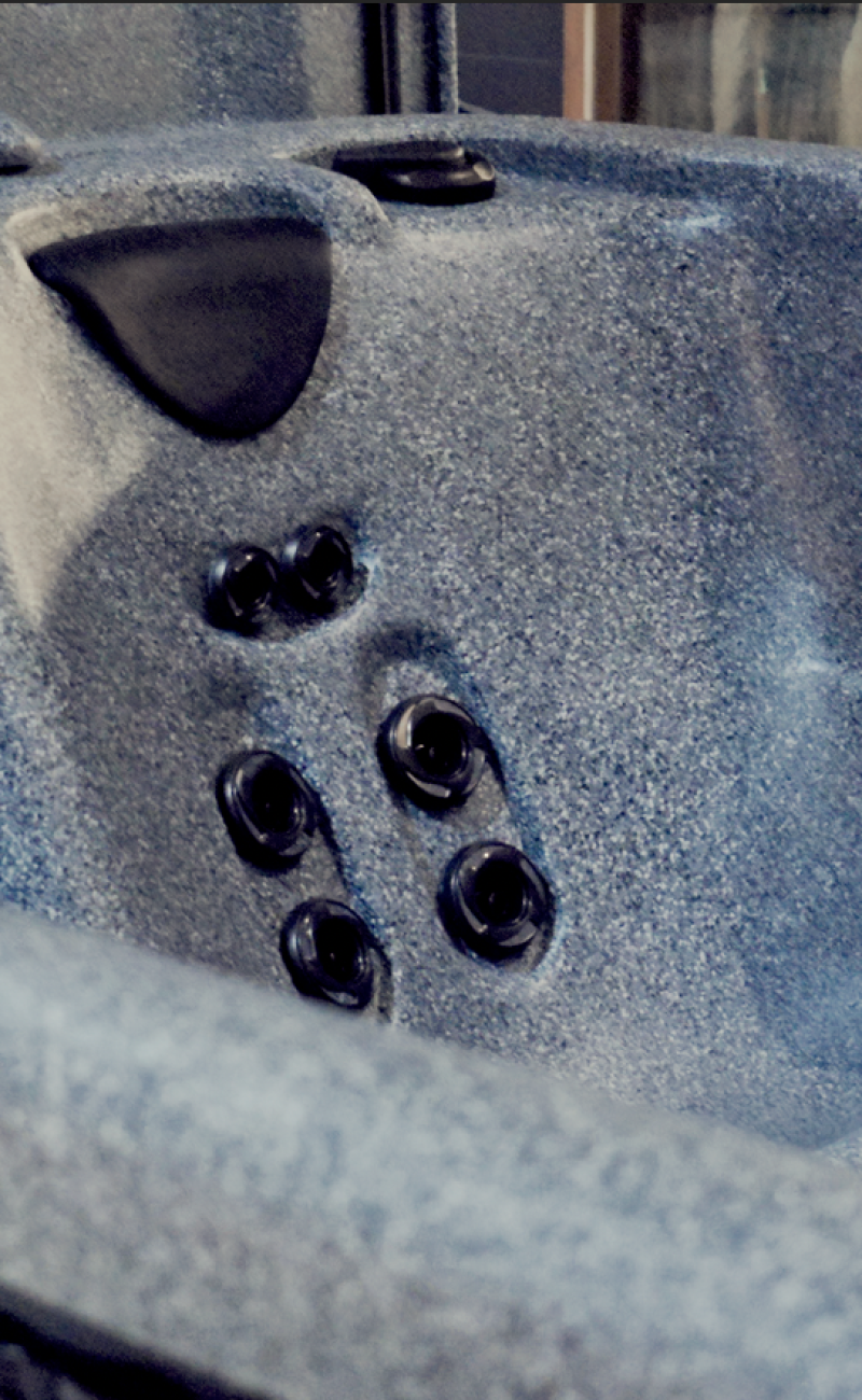 Eco Spa HDPE shell close-up