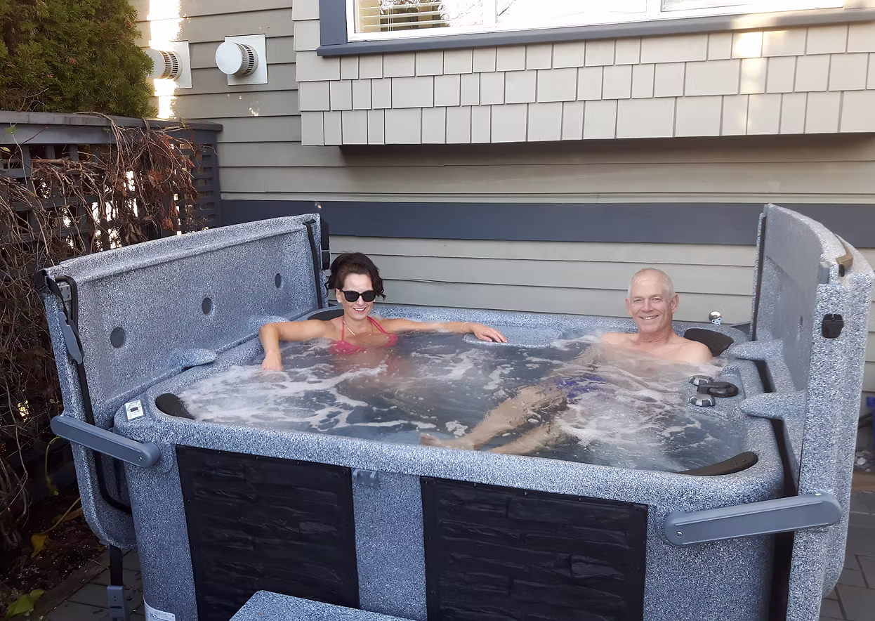 Eco Spa hot tub at a Langley property