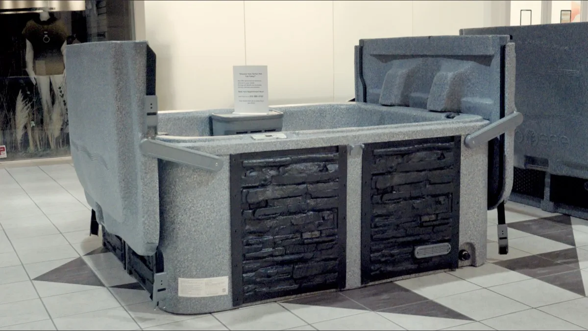 Eco Spa in showroom